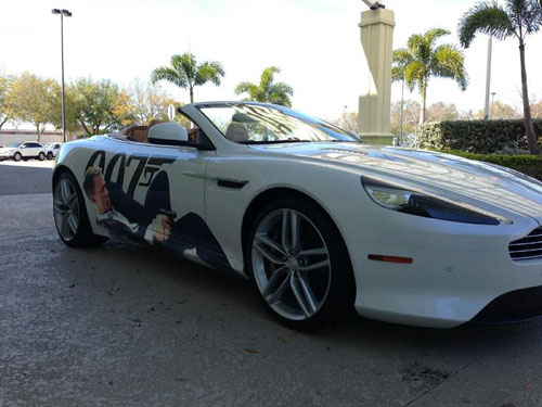James Bond car at Holiday Inn Sarasota Airport